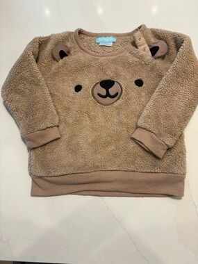 Pekkie Kids' Tan Bear Fleece Pullover